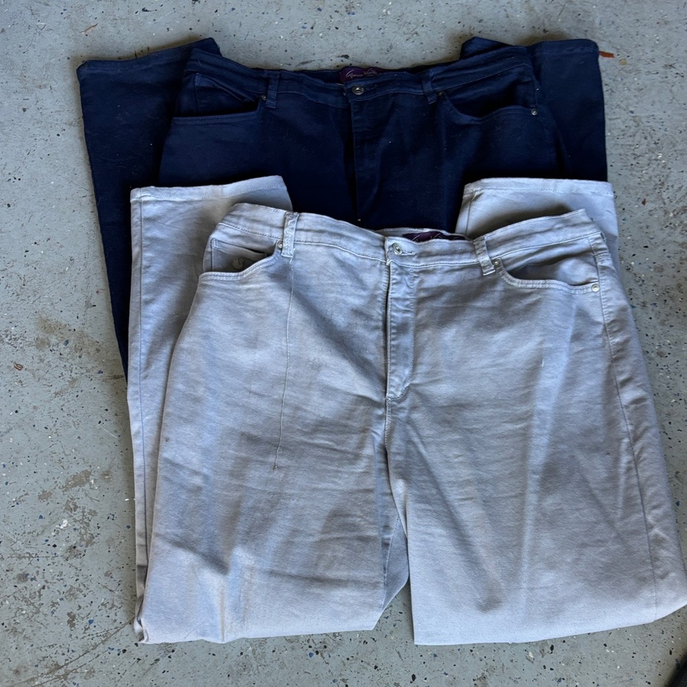 Gloria Vanderbilt woman  Black and Gray jeans